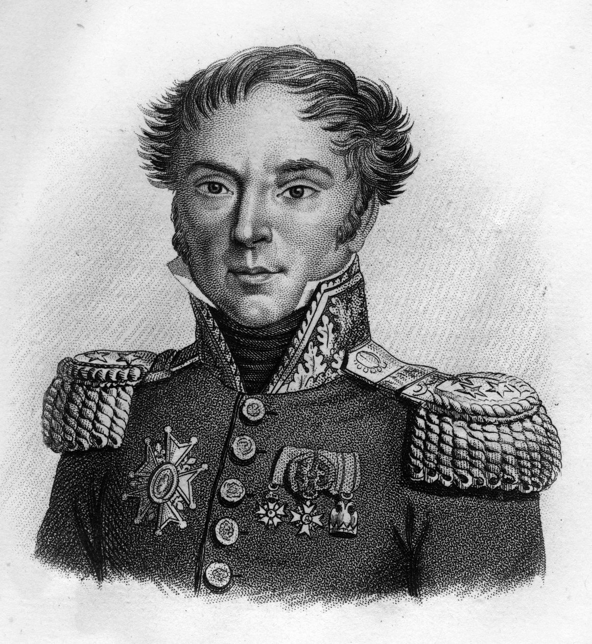 Jacques Laurent Gilly (1769-1829) - i "Portretter av de franske generalene etter franskmennenes seire og erobringer"". Gravert av Ambroise Tardieu i 1818. Stella Collection. av Ambroise Tardieu