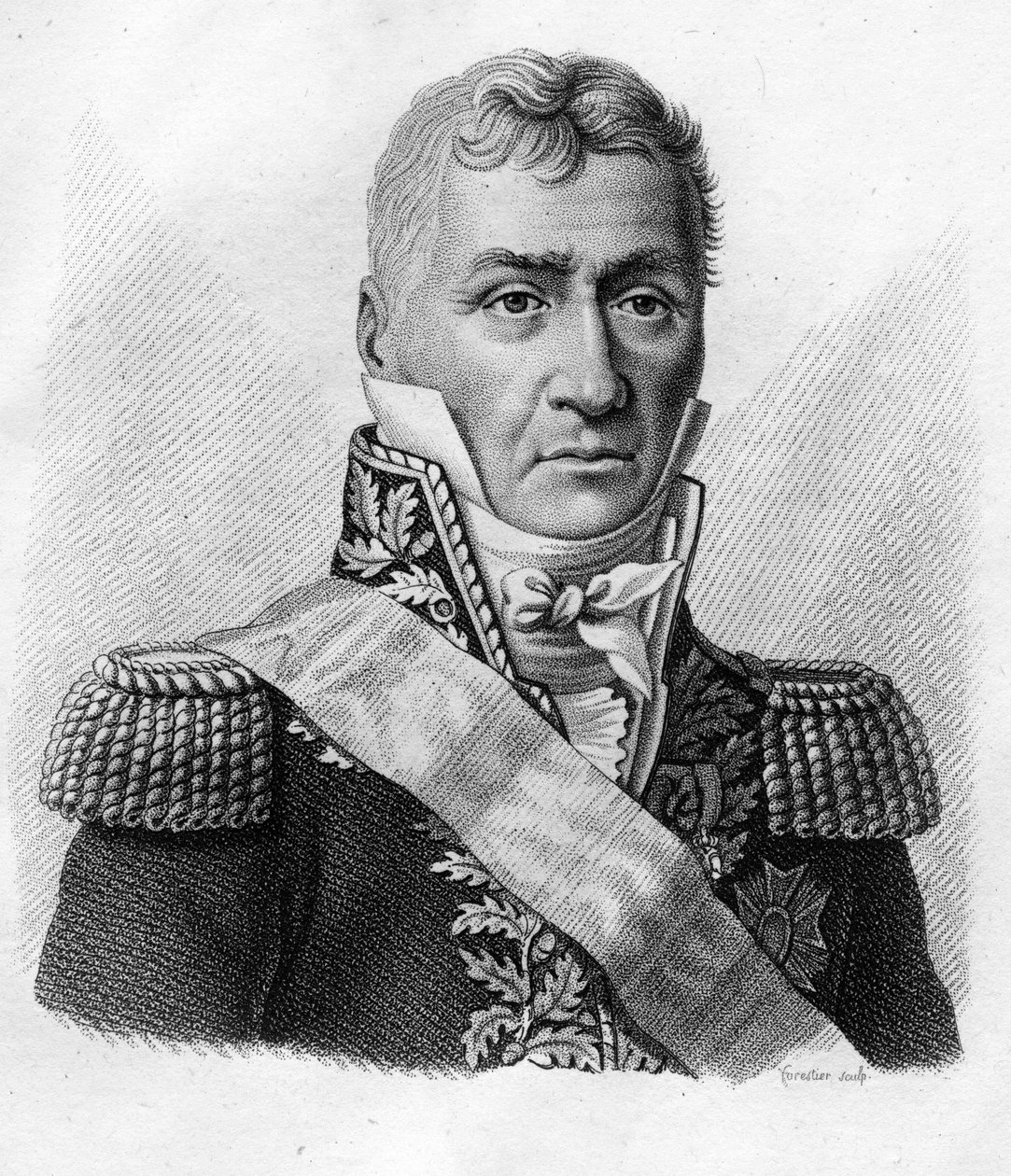Louis Friant (1758-1829) - in “” Portraits of the French generals following the victories and conquests of the French””. Engraved by Ambroise Tardieu in 1818. Stella Collection. av Ambroise Tardieu