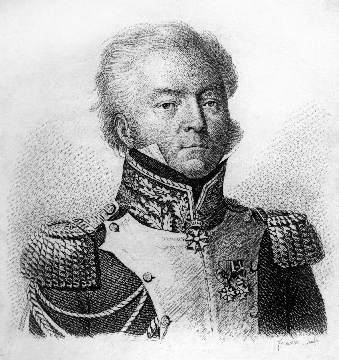 Louis Lepic General of Division (1765-1847) - in “” Portraits of the French generals following the victories and conquests of the French””. Engraved by Ambroise Tardieu in 1818. Stella Collection. av Ambroise Tardieu