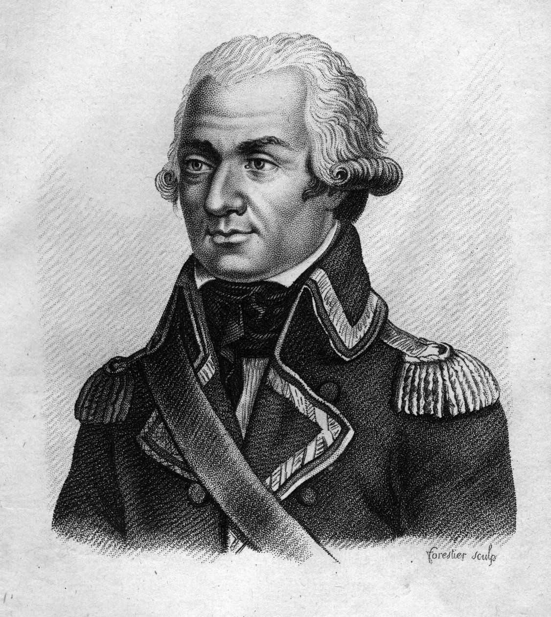 Portrait of Charles François du Périer dit Dumouriez (1739-1823), French general.- in “Portraits des généraux français en suite les victoires et conêtes des Français”” Engraved by Ambroise Tardieu in 1818. Stella Collection. av Ambroise Tardieu