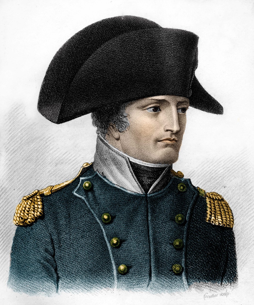 Portrett av Napoleon på tidspunktet for slaget ved Austerlitz (1805) - i "" Portretter av de franske generalene etter franskmennenes seire og erobringer". Grav av Ambroise Tardieu i 1818. Stella Collection. av Ambroise Tardieu