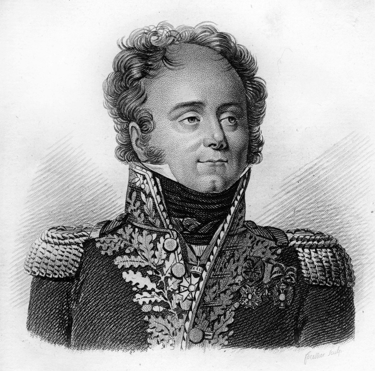 Sigismond, Frédéric BERCKHEIM - in “” Portraits of the French generals following the victories and conquests of the French”” Engraved by Ambroise Tardieu in 1818. Stella Collection. av Ambroise Tardieu