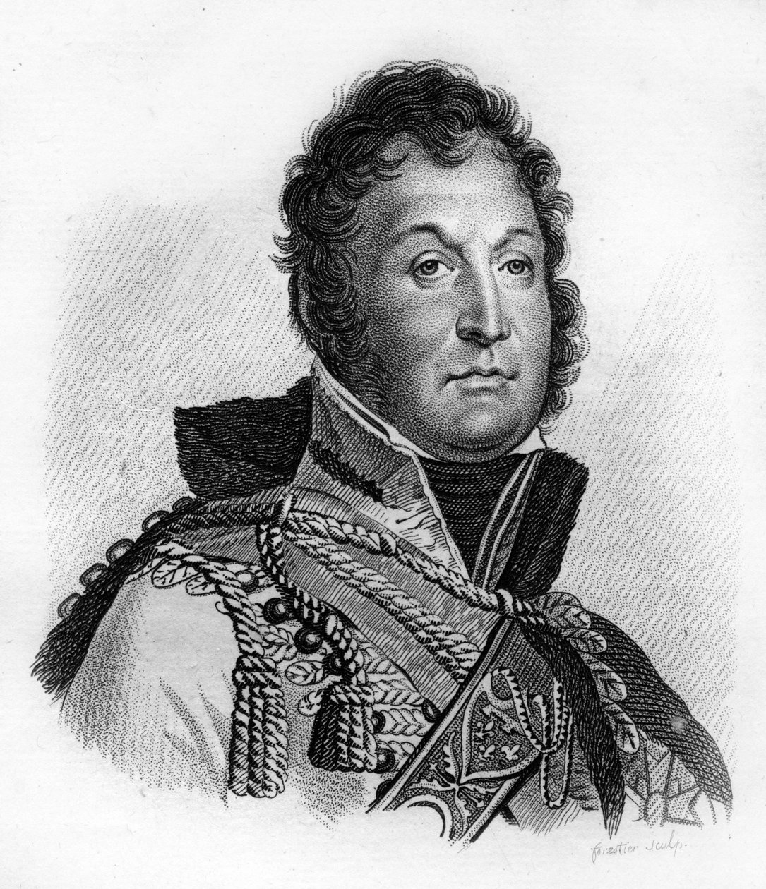 Hertugen av Orléans, som ble Louis Philippe I (1773-1850), kongen av franskmennene, - i "Portretter av franske generaler etter franskmennenes seire og erobringer"". Gravert av Ambroise Tardieu i 1818. Stella Collection. av Ambroise Tardieu