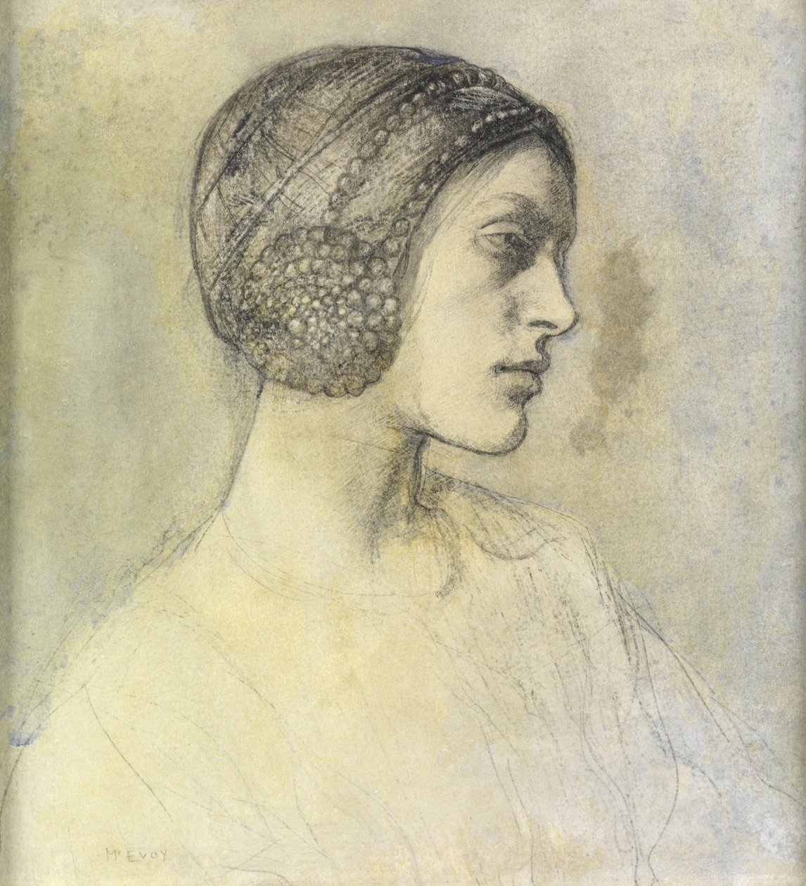 Anais, Wearing a Beguin, ca. 1822 av Ambrose McEvoy