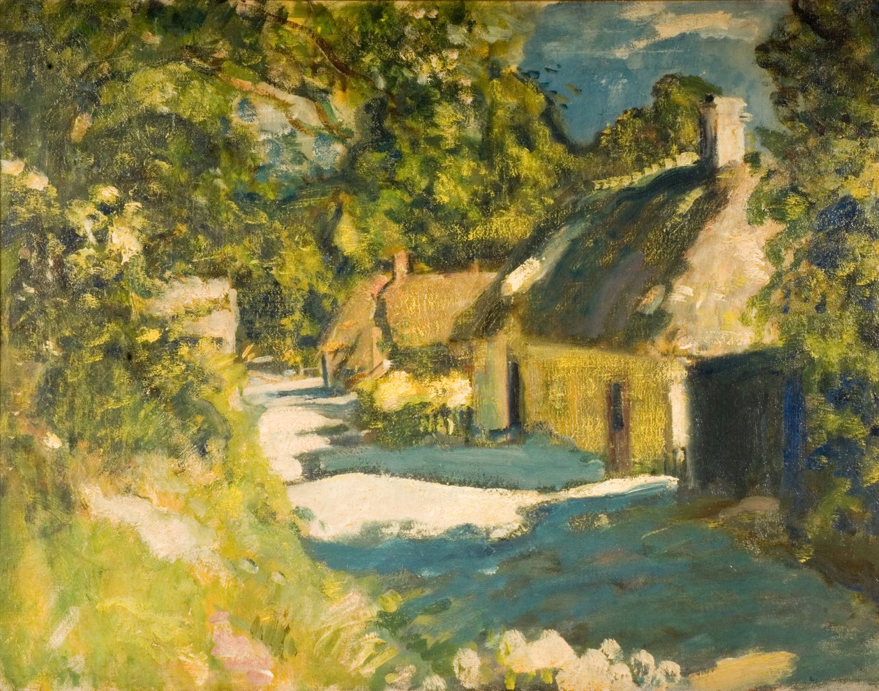 Hytter i Aldbourne, 1915. av Ambrose McEvoy