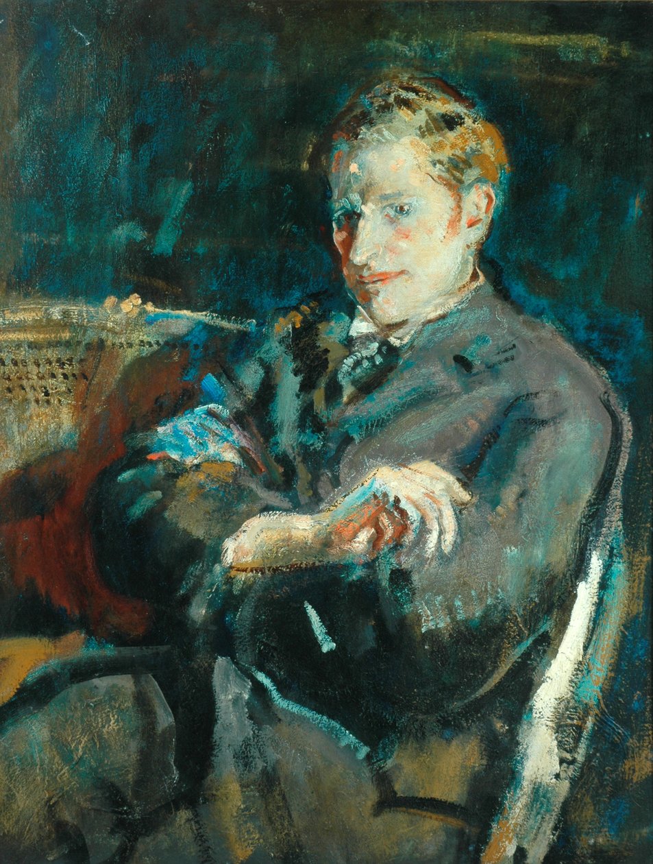 Martin Wood, kunstkritiker av Ambrose McEvoy