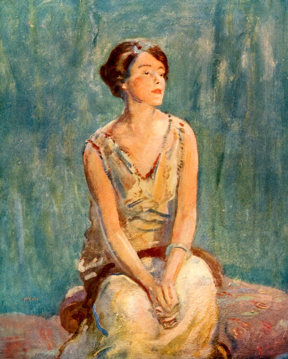 Portrett, bokplate av Ambrose McEvoy