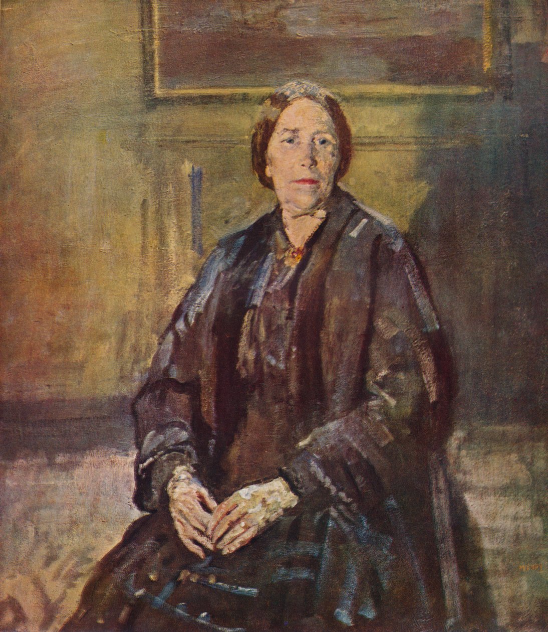 Kunstnerens mor, 1935 av Ambrose McEvoy