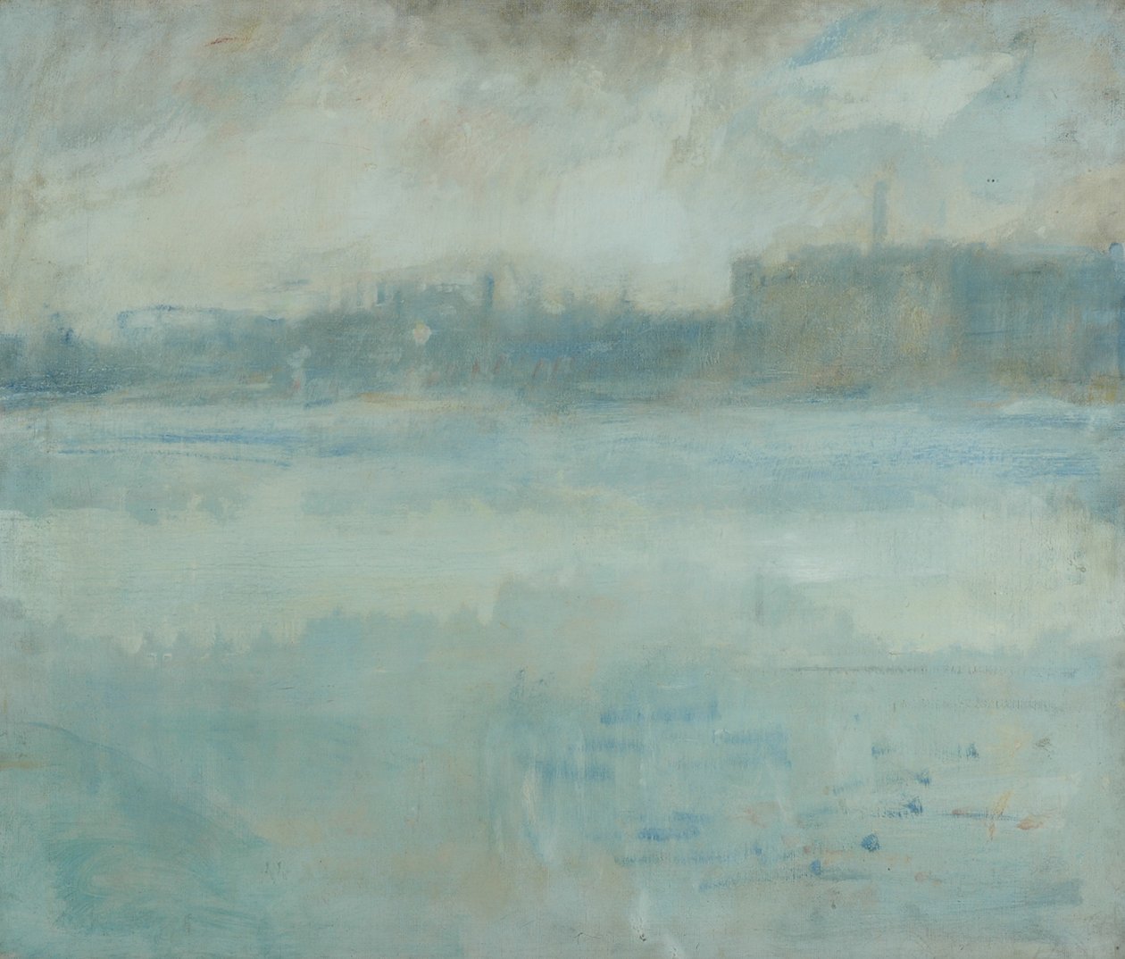 Themsen fra kunstnerens hus i Grosvenor Road av Ambrose McEvoy