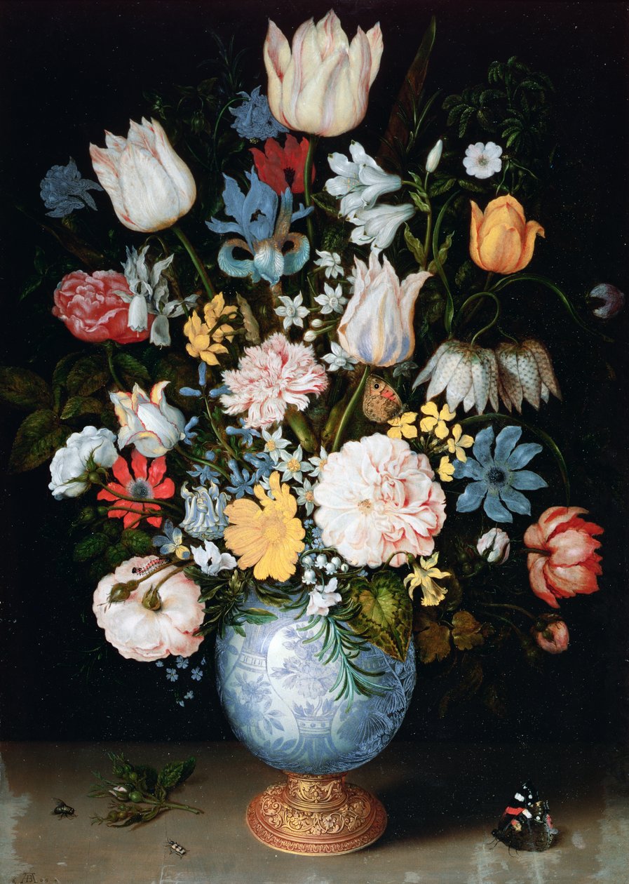 Bukett med blomster, 1609 av Ambrosius the Elder Bosschaert