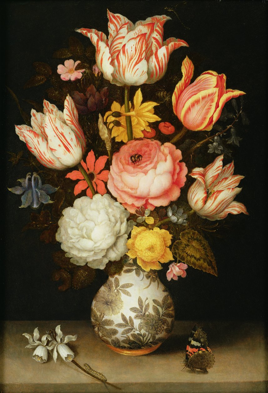 Stilleben med blomster av Ambrosius the Elder Bosschaert