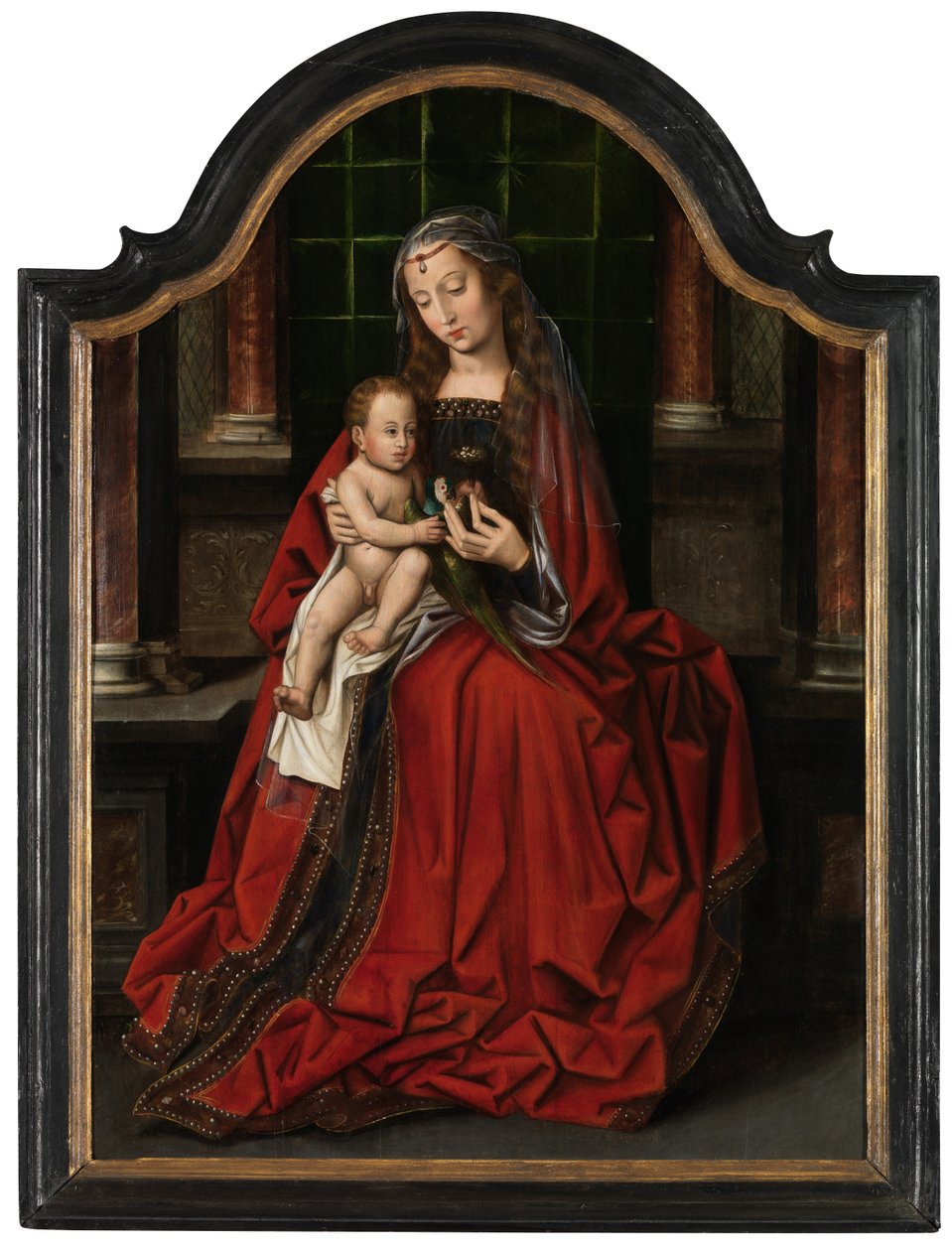Madonna (olje på panel) av Ambrosius Benson