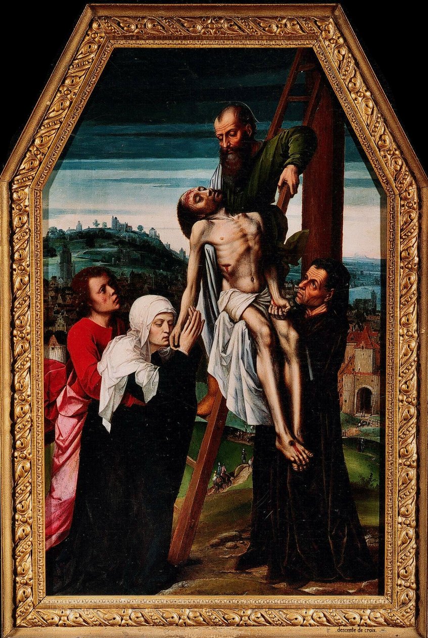 Nedstigningen fra korset, 1528. av Ambrosius Benson