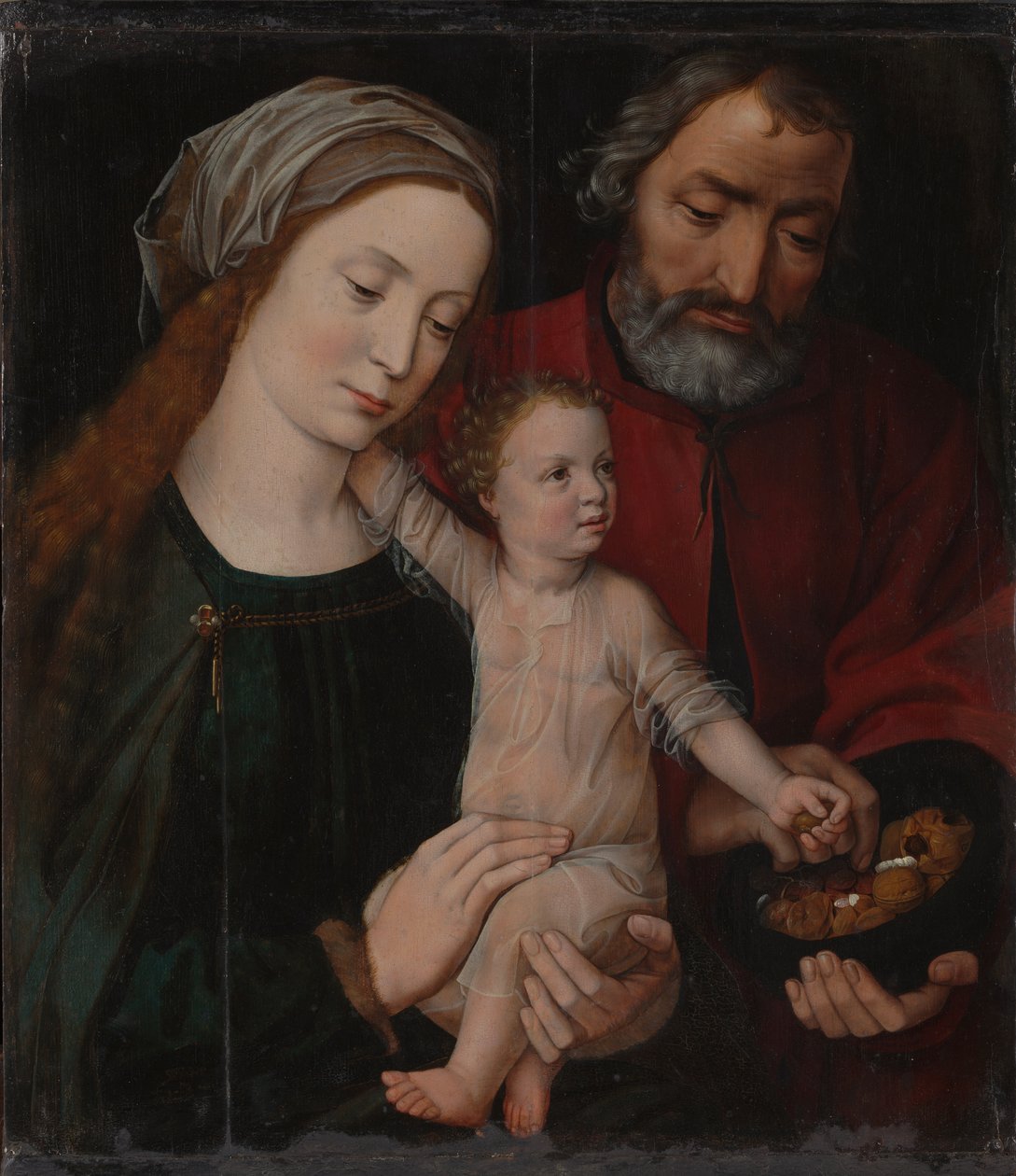 Den hellige familie, 1525-1530. av Ambrosius Benson