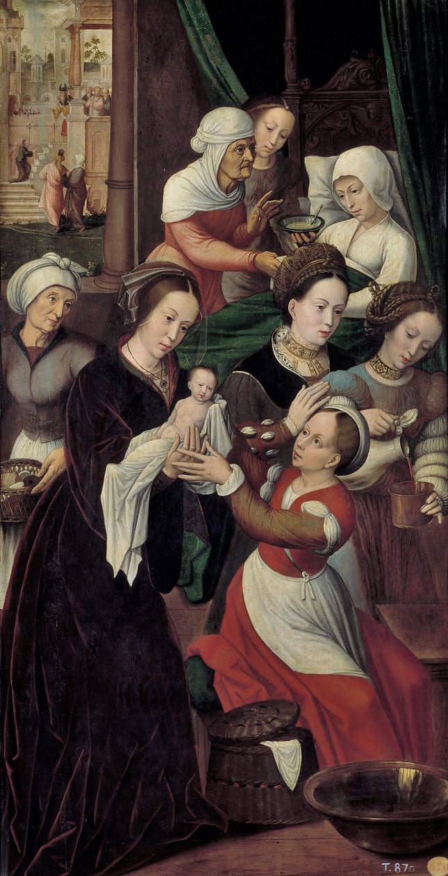 Jomfru Marias fødsel av Ambrosius Benson