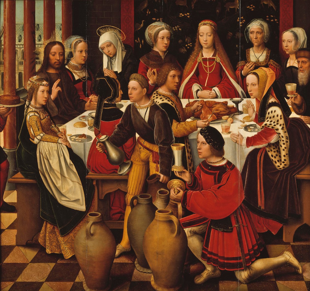 Bryllupet i Cana, ca. 1530-50 av Ambrosius Benson