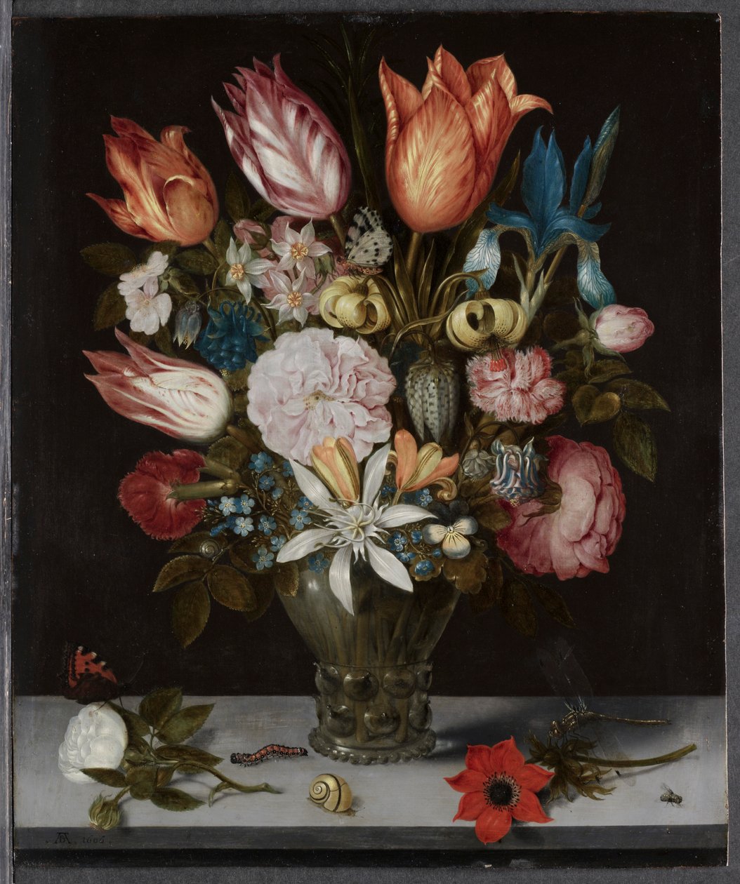 Blomster i et glass, 1606. av Ambrosius Bosschaert