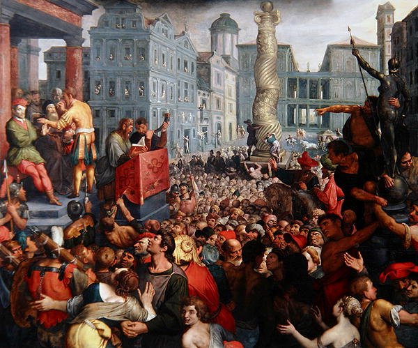 The Judgment of Zaleucus, ca. 1606 (olje på panel) av Ambrosius the Elder Francken or Franck