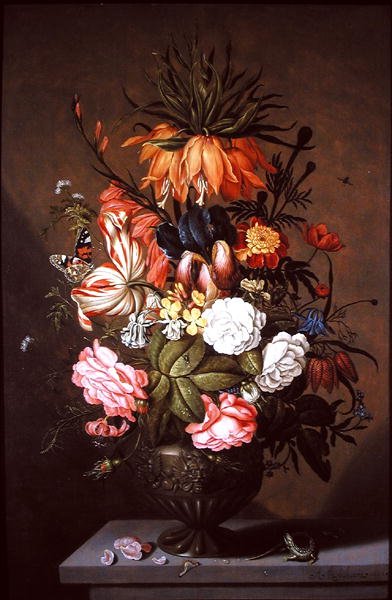 Stilleben med diverse blomster, 1634 av Ambrosius the Younger Bosschaert