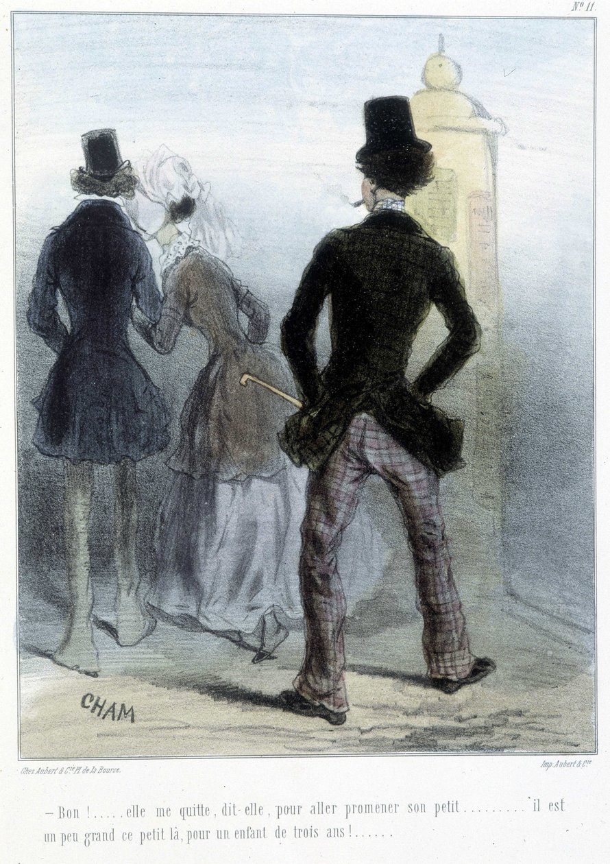 Karikatur - i "" Madeleines"" av Cham, v.1870-1880 av Amédée de Noé