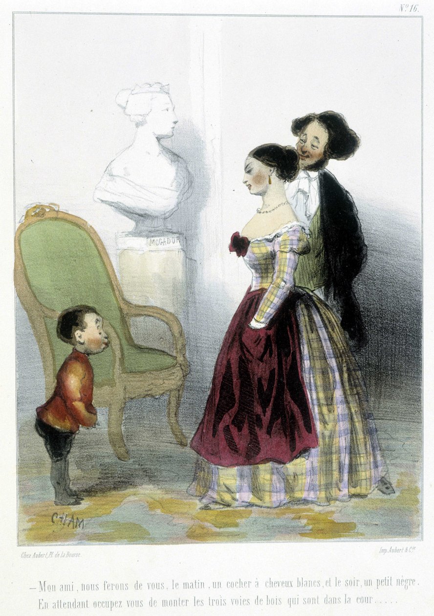 Karikatur - i "" Madeleines"" av Cham, v.1870-1880 av Amédée de Noé