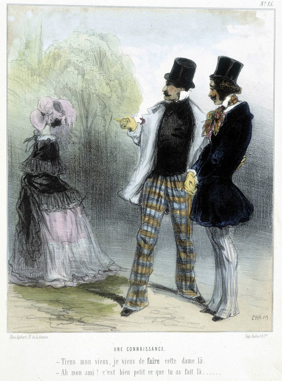 En bekjent - i "" Madeleines"" av Cham, ca. 1870-1880 av Amédée de Noé