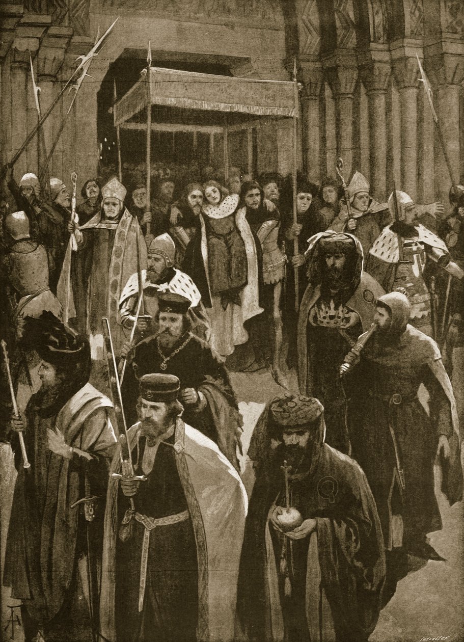 The Recess After the Coronation of Richard II, Vigil of St. Kenelm, 16. juli 1377, fra 