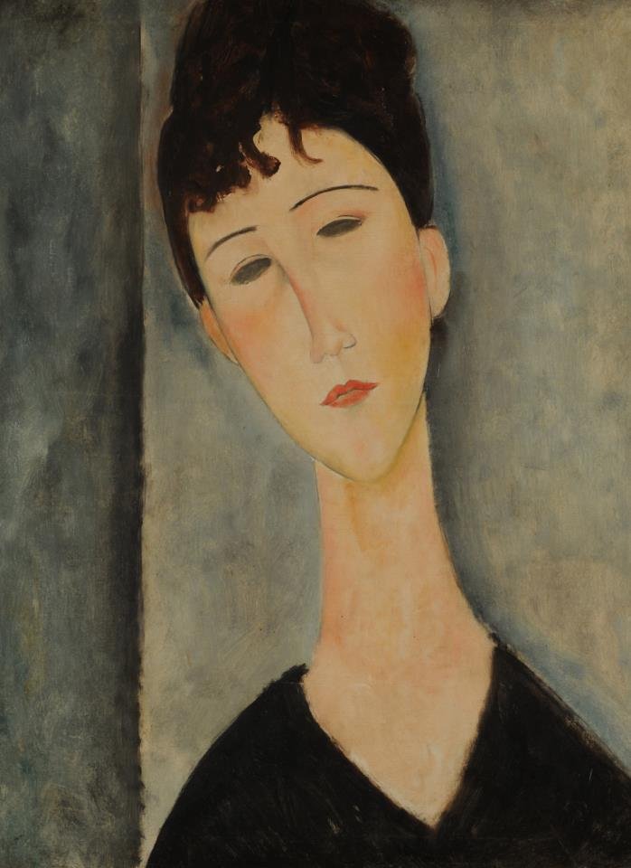 Kvinneskikkelse av Amedeo Modigliani