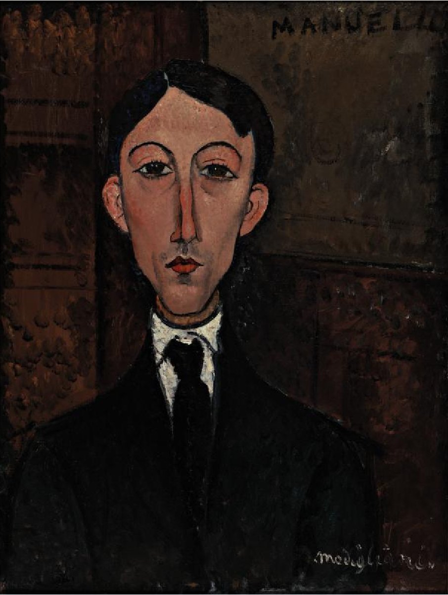 Manuel Humbert byste av Amedeo Modigliani