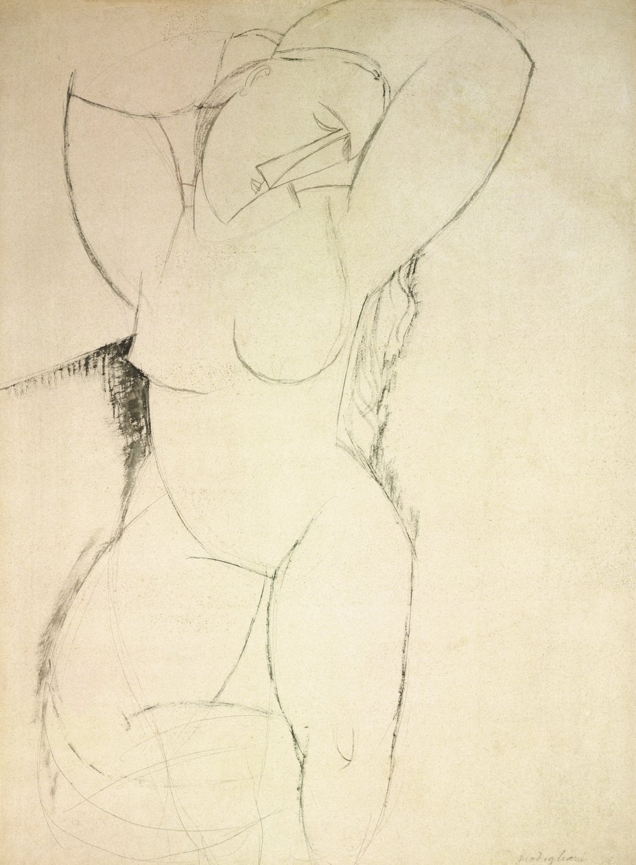 Karyatid, ca. 1913-14 av Amedeo Modigliani