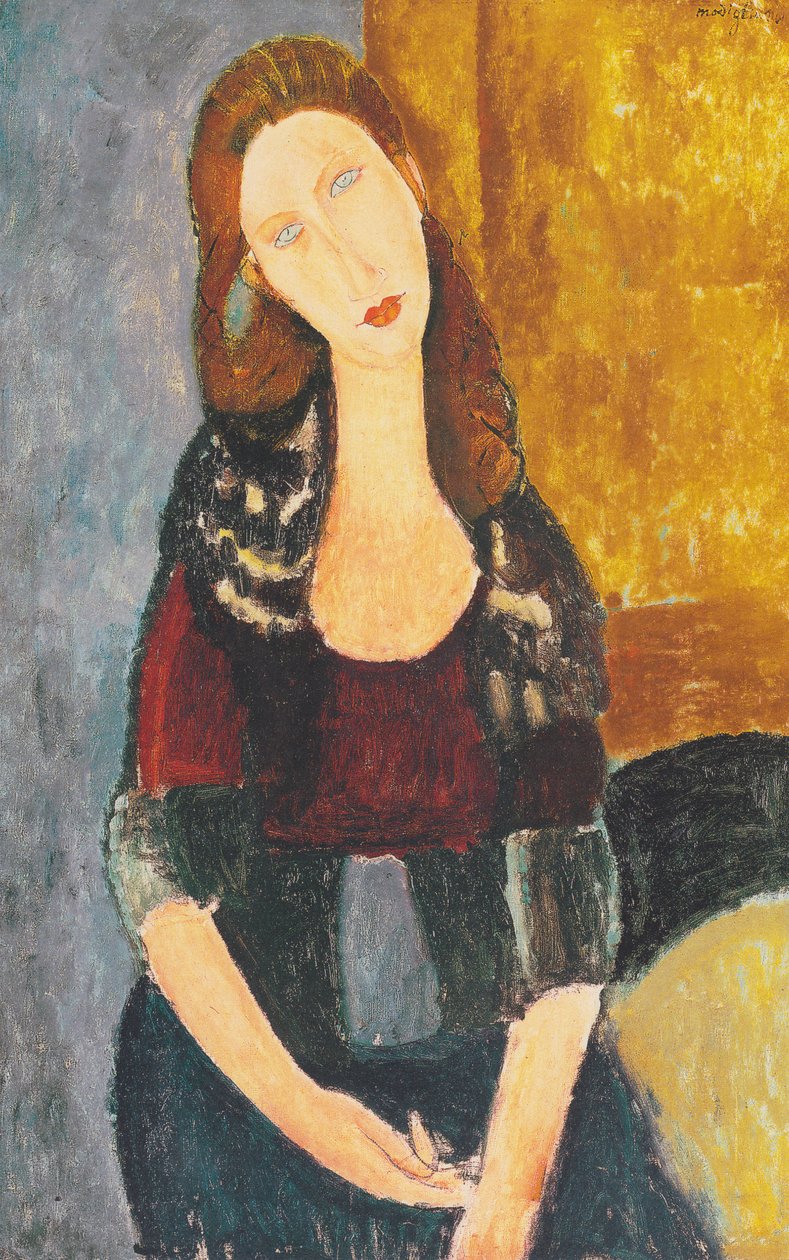 Jeanne Hebuterne, sittende av Amedeo Modigliani