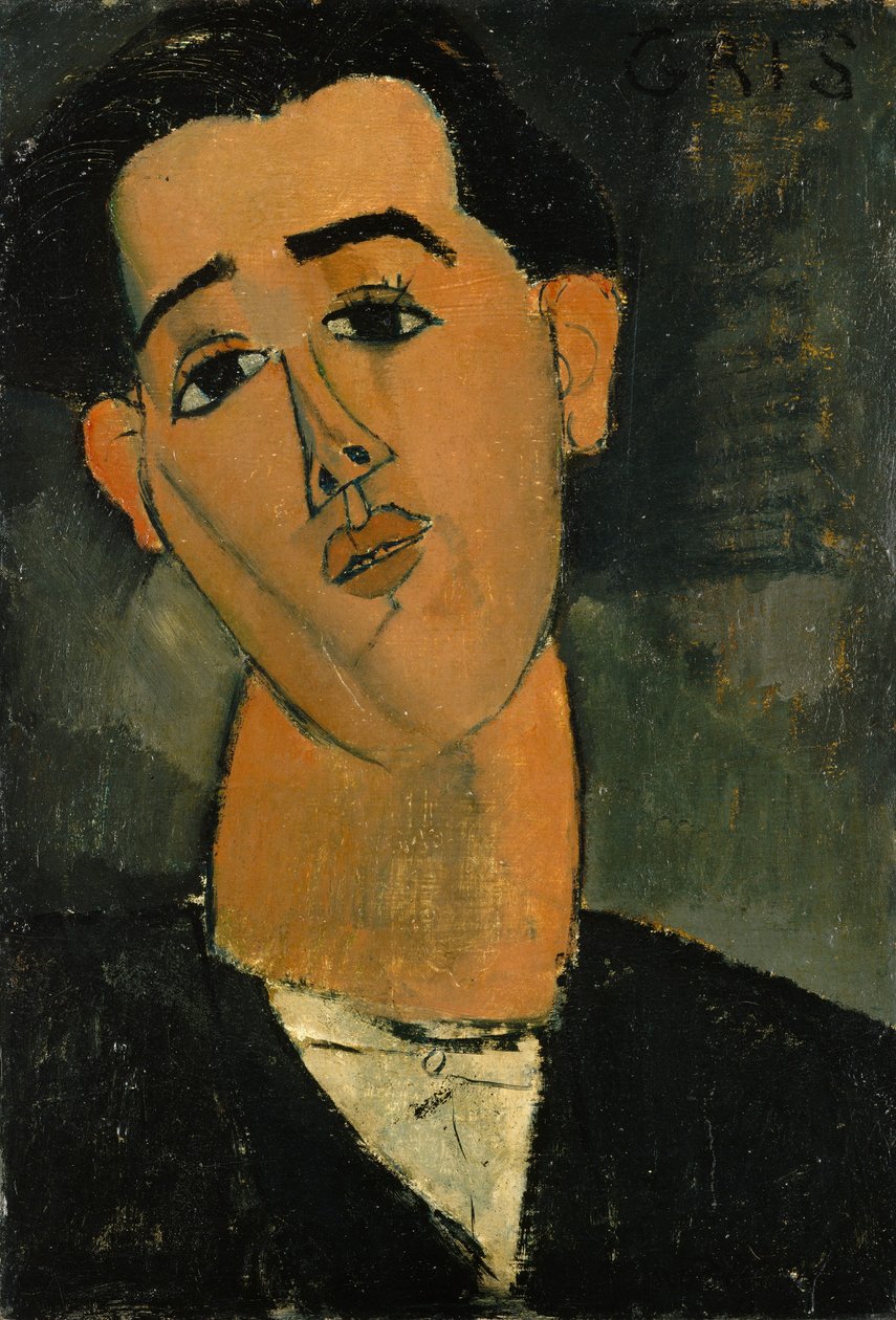 Portrett av Juan Gris (1887-1927) 1915 av Amedeo Modigliani