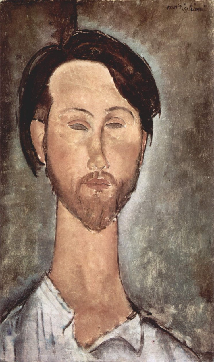 Portrett av Léopold Zborowski av Amedeo Modigliani