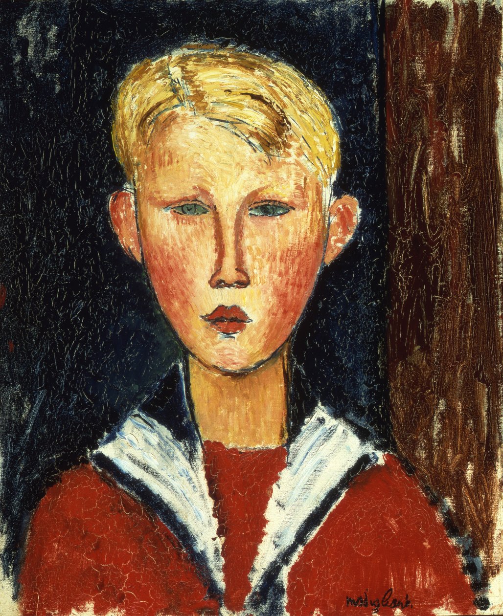 Den blåøyde gutten, 1916 av Amedeo Modigliani