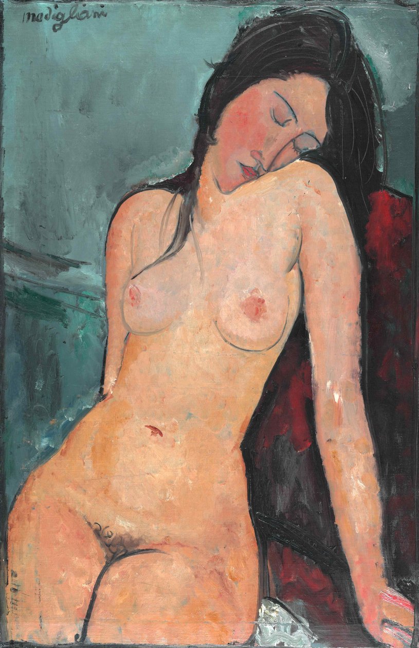 Naken kvinne, ca. 1916. av Amedeo Modigliani