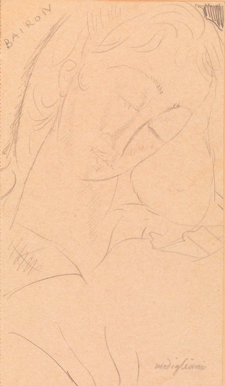 Hode - Bairon av Amedeo Modigliani