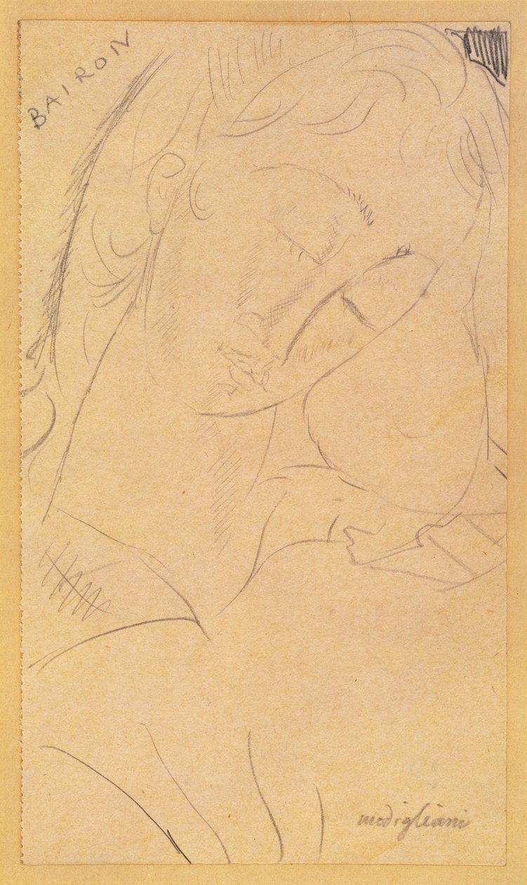 Hode - Bairon av Amedeo Modigliani