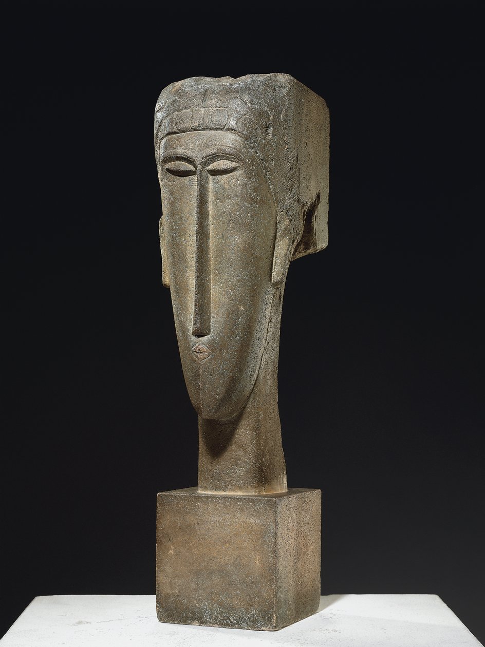 Hode, ca. 1910-12 (kalkstein) av Amedeo Modigliani