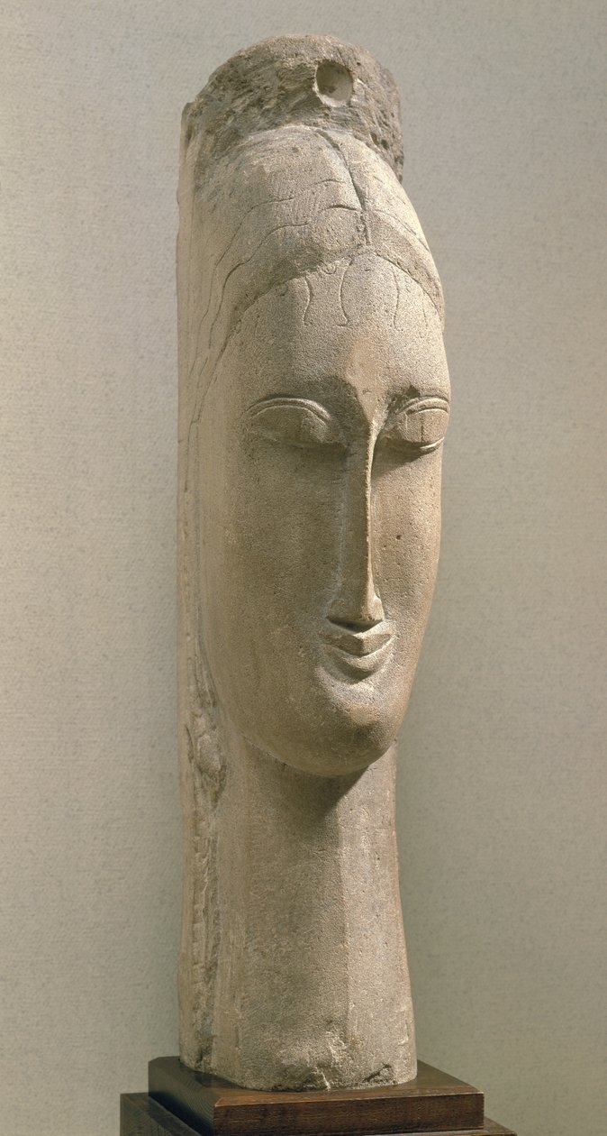 Hodet til en kvinne av Amedeo Modigliani