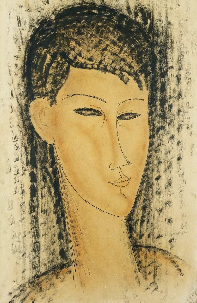 Leder for en unge kvinner; Leder for en ung kvinne, 1914 av Amedeo Modigliani