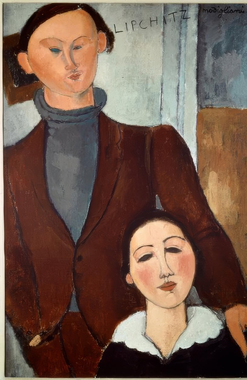 Jacques Lipchitz og hans kone av Amedeo Modigliani