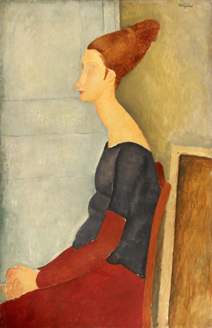 Jeanne Hébuterne med henna, 1918. av Amedeo Modigliani