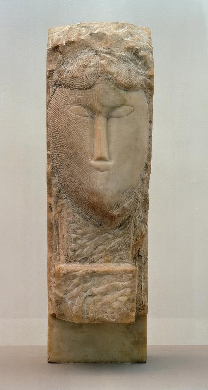 Hodet til en kvinne av Amedeo Modigliani