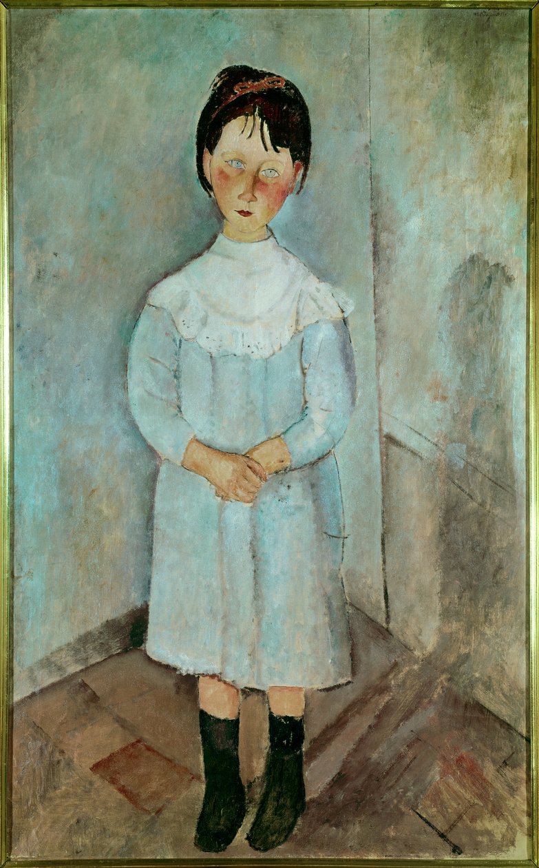 Liten jente i blått 1918 av Amedeo Modigliani