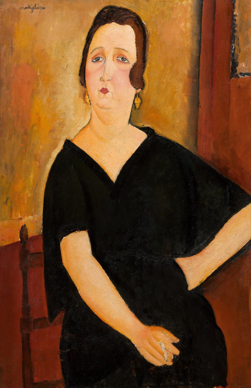 Madame Amédée (kvinne med sigarett) av Amedeo Modigliani