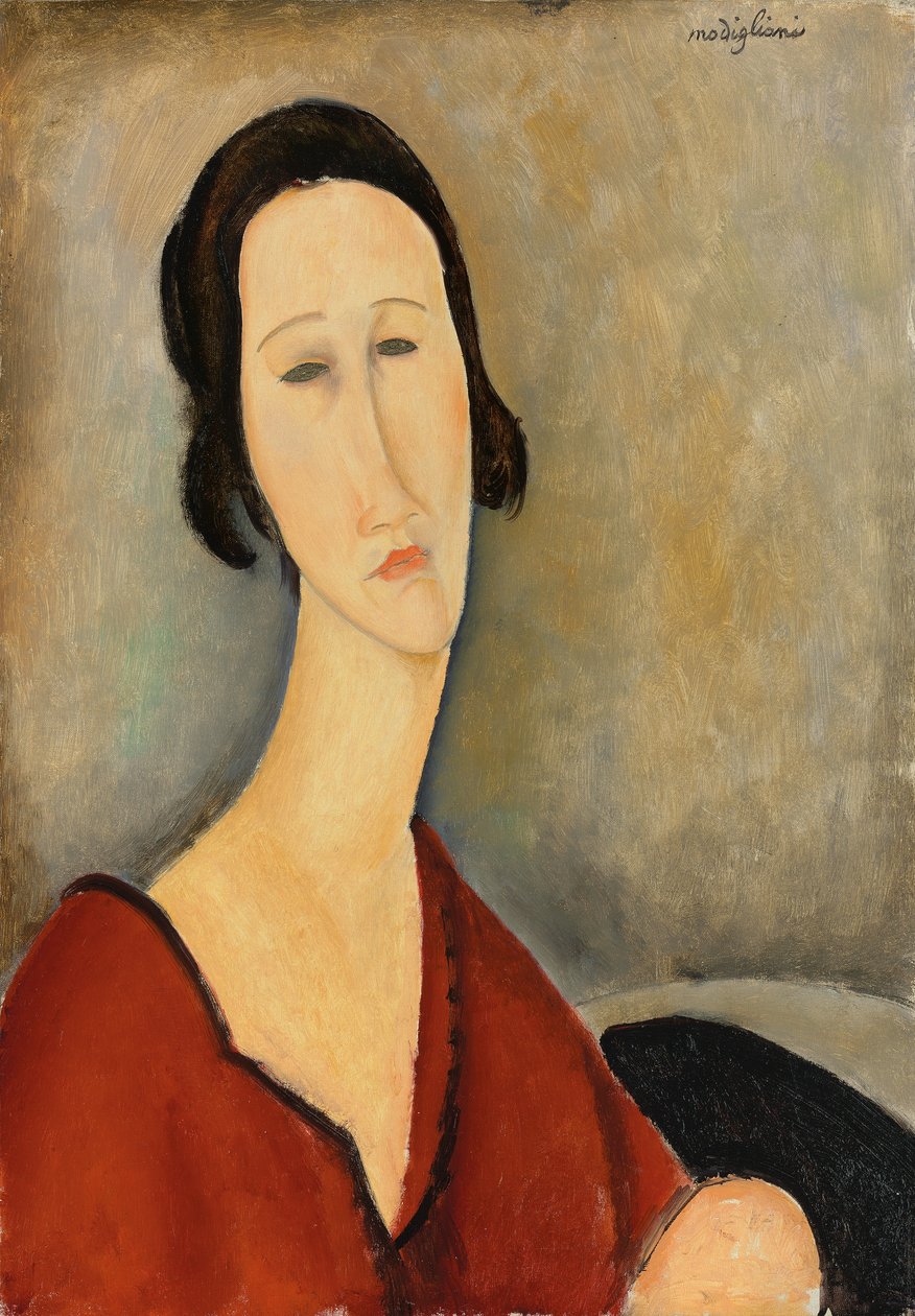 Madame Hanka Zborowska, 1917 av Amedeo Modigliani