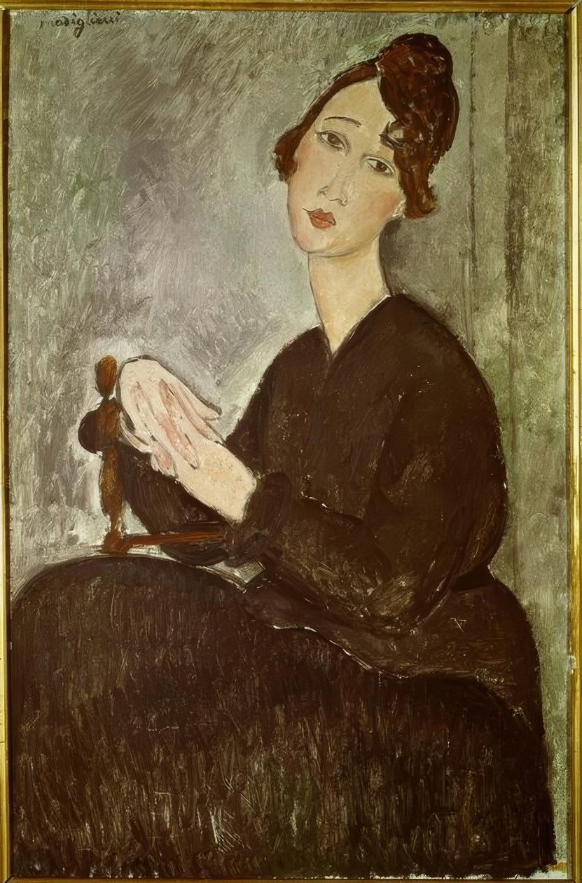 Portrett av Dédie (Odette Hayden) av Amedeo Modigliani