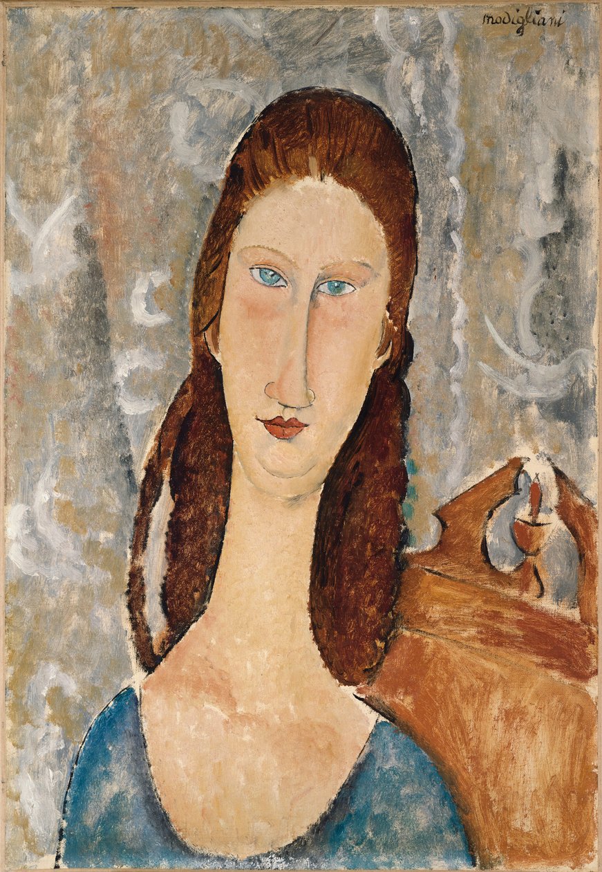 Portrett av Jeanne Hebuterne (olje på lerret) av Amedeo Modigliani