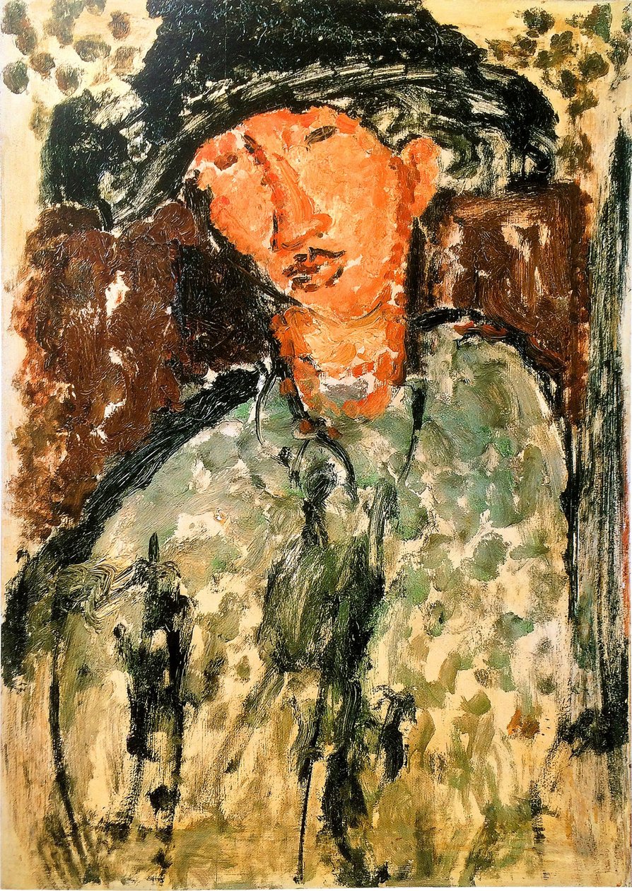 Portrett av Chaim Soutine 1893-1943. av Amedeo Modigliani