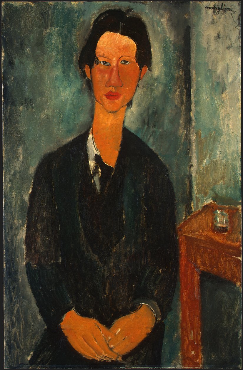 Portrett av Chaïm Soutine 1893-1943 av Amedeo Modigliani